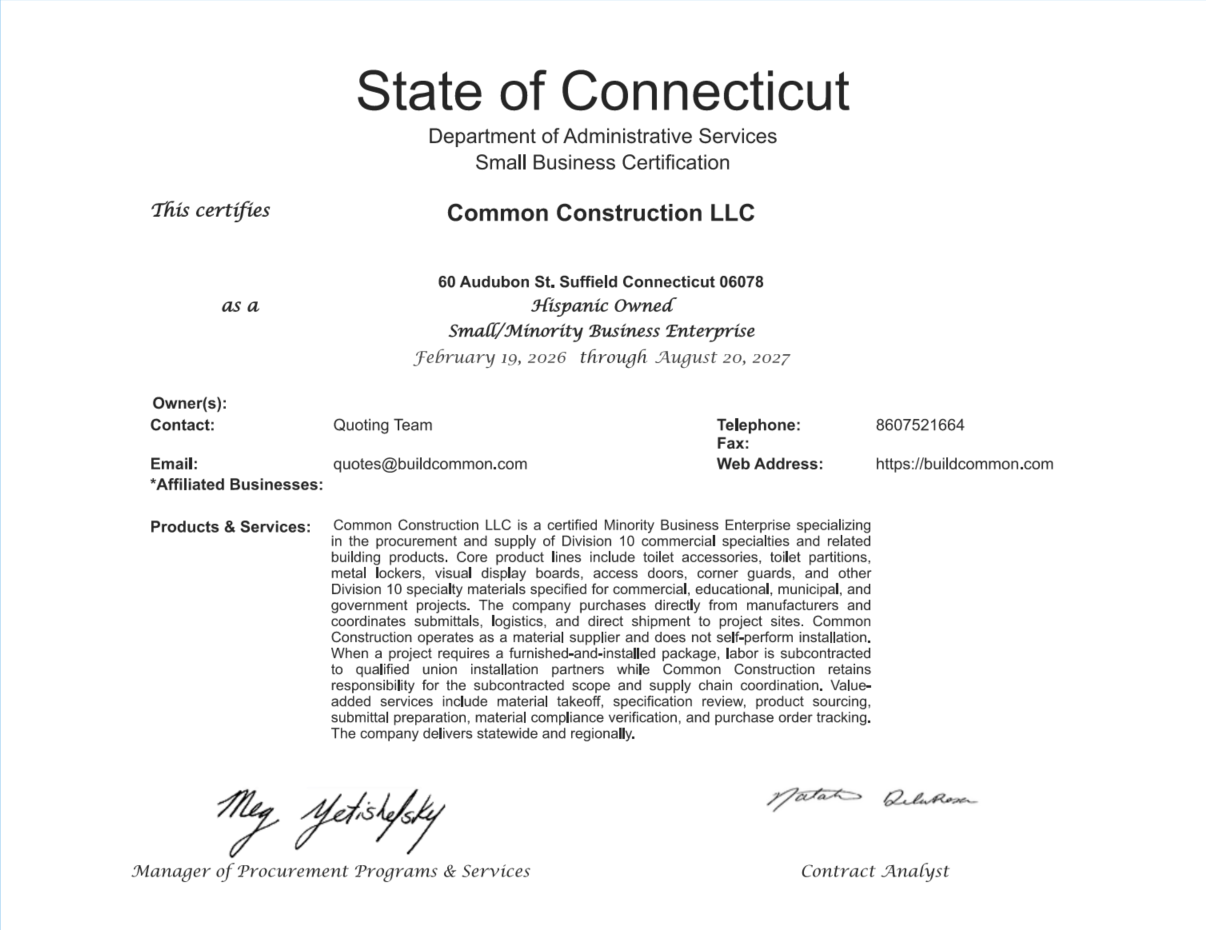 Connecticut DAS MBE/SBE certification (PDF)
