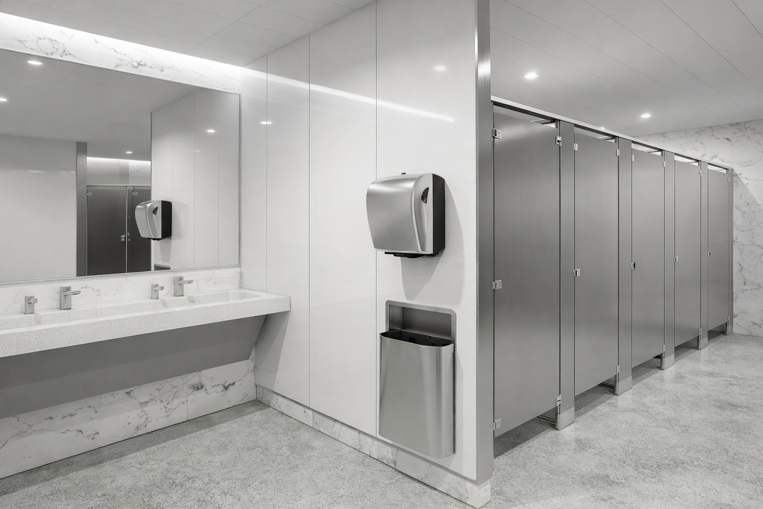 Commercial toilet accessories