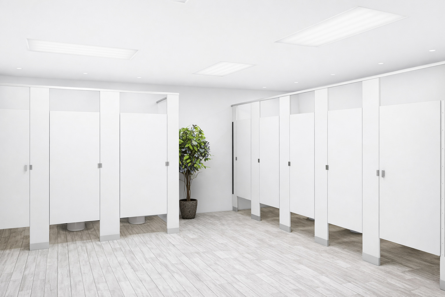 Commercial toilet partitions